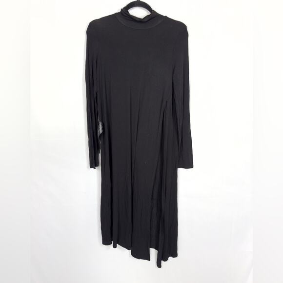 BCBGMAXAZRIA Essential Long Sleeve Turtleneck Dress Black Size Medium NWT - Picture 3 of 11